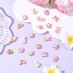 20Pcs Cute Opaque Resin Decoden Cabochons&nbsp;RESI-YW0005-48