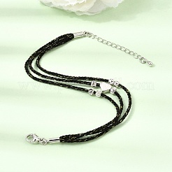 Polyester Multi-Strand Bracelets&nbsp;FB-CBA983F-02P-05