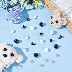 192 Sets 10 Styles Plastic Safety Eyes&nbsp;DIY-PH0017-93