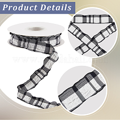 Cloth Plaid Ribbon&nbsp;OCOR-WH20071-001G