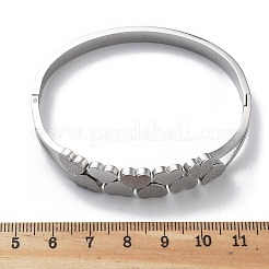 304 Stainless Steel Hinged Bangles for Women&nbsp;BJEW-A011-19P