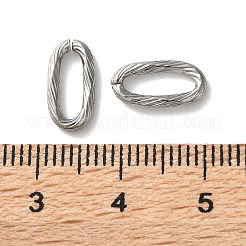 304 Stainless Steel Textured Oval Quick Link Connectors&nbsp;STAS-S172-05P