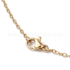 Natural Malaysia Jade Dyed Shamrock Pendant Necklace&nbsp;NJEW-JN05023-02