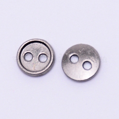 Alloy Mini Buttons&nbsp;PALLOY-WH0076-49B-B