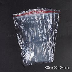 Plastic Resealable Packaging Bags&nbsp;OPP-G001-A-8x18cm