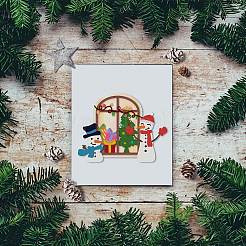Christmas Carbon Steel Cutting Dies Stencils&nbsp;DIY-WH0309-1238