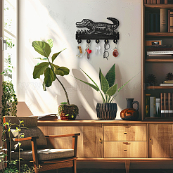 Wood & Iron Wall Mounted Hangers&nbsp;HJEW-WH0055-074