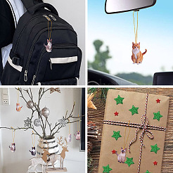 1Bag Printed Opaque Acrylic Big Pendants&nbsp;OACR-TA0003-98