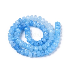 Imitation Jade Crackle Glass Beads Strands&nbsp;GLAA-N068-01A-A09