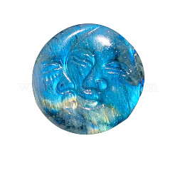 Natural Labradorite Carved Healing Moon Goddess Figurines&nbsp;WG46607-01