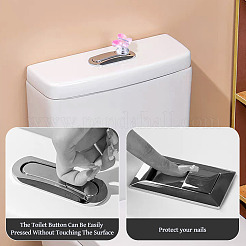 4Pcs 4 Colors Plastic Butterfly Shaped Toilet Tank Button&nbsp;AJEW-TA0003-57