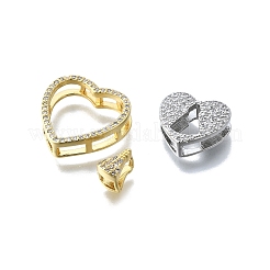 Brass Micro Pave Cubic Zirconia Pendants Set&nbsp;KK-V010-08GP-01