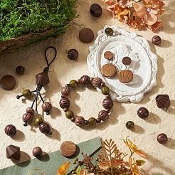 Wood European Beads&nbsp;WOOD-TA0003-09A