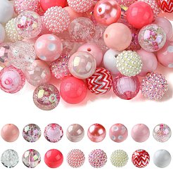 DIY 50Pcs Candy Color Round Beads Jewelry Making Finding Kit&nbsp;DIY-CJ0002-37
