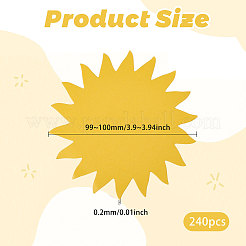 240Pcs Sun Shape Blank Bulletin Board&nbsp;DIY-CA0008-23