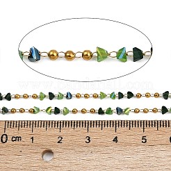 304 Stainless Steel Handmade Beaded Chains&nbsp;CHS-P022-02G-01