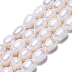 Natural Cultured Freshwater Pearl Beads Strands&nbsp;PEAR-N012-08C