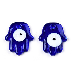 Transparent Handmade Lampwork Pendants&nbsp;LAMP-T011-15-B07