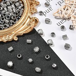 90Pcs 9 Styles Stainless Steel European Beads&nbsp;OPDL-YW0001-10