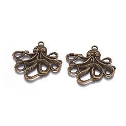 Tibetan Style Alloy Big Pendants&nbsp;TIBEP-A15669-AB-NR