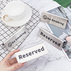 201 Stainless Steel No Smoking Sign Plate&nbsp;STAS-UN0016-97P