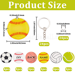 DIY Sports Ball Keychain Making Kits&nbsp;DIY-SP0007-37