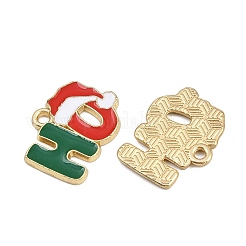 Christmas Themes Alloy Enamel Pendants&nbsp;X-ENAM-Z023-01G-01