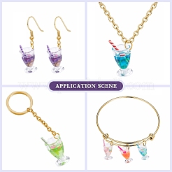 Transparent Resin Pendants&nbsp;RESI-CJC0017-01
