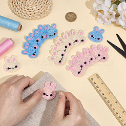 30Pcs 3 Colors Rabbit Yarn Knitted Appliques&nbsp;DIY-MA0006-86