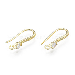 Brass Earring Hooks&nbsp;KK-N259-45