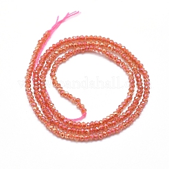 Electroplate Glass Beads Strands&nbsp;GLAA-F079-A-FR18