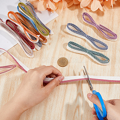 12Pcs 12 Colors Polyester Book Headbands&nbsp;OCOR-FH0001-36