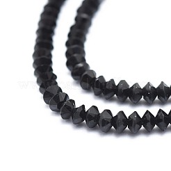 Natural Black Tourmaline Beads Strands&nbsp;G-I249-D13