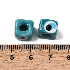 Handmade Evil Eye Lampwork European Beads&nbsp;LAMP-G143-06J