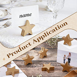 24Pcs Printed Wooden Name Card Holders&nbsp;AJEW-ME0004-23