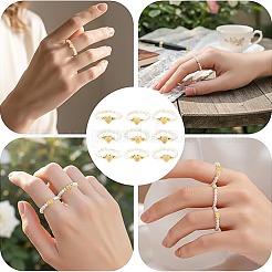 Natural Freshwater Pearl & 304 Stainless Steel Bead Finger Rings&nbsp;RJEW-FS00001-26