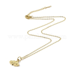 Ion Plating(IP) 304 Stainless Steel Pendant Necklaces for Women&nbsp;NJEW-B080-12G