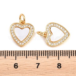 Valentine's Day Brass Micro Pave Clear Cubic Zirconia Pendants&nbsp;ZIRC-F148-12C-G