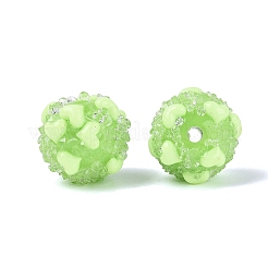 Opaque Acrylic & Transparent Resin Rhinestone Beads&nbsp;SACR-Q005-02A-04
