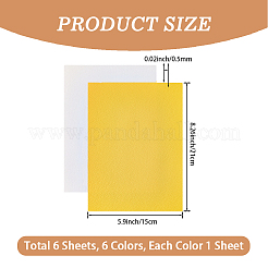 6Pcs PVC Leather Fabric&nbsp;DIY-CL0002-27A