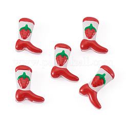 5Pcs Boot Baking Paint Glass Enamel  Beads&nbsp;LAMP-TADJ0001-08J
