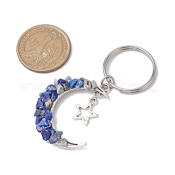 Amazonite & Tiger Eye & Lapis Lazuli & Red Jasper & Black Rutilated Quartz Keychian&nbsp;KEYC-JKC00916