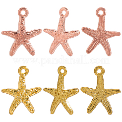 120Pcs 6 Colors Tibetan Style Alloy Pendants&nbsp;FIND-SC0016-22