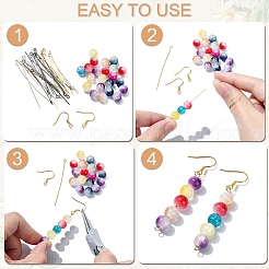 60Pcs 6 Styles Brass Eye Pin&nbsp;FIND-YW0009-96