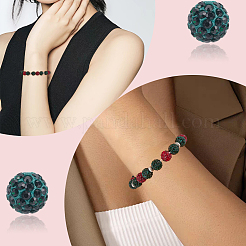 120Pcs Pave Disco Ball Beads&nbsp;RB-SC0004-84A