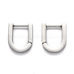 Tarnish Resistant 304 Stainless Steel Huggie Hoop Earrings&nbsp;STAS-H156-12A-P