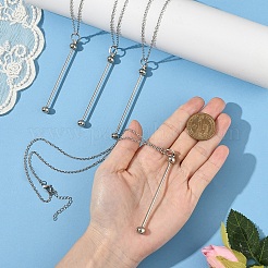 4Pcs 304 Stainless Steel Cable Chain Necklace Making&nbsp;NJEW-YW00004
