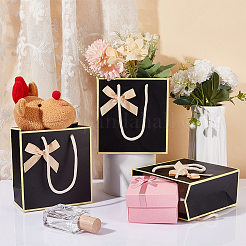 Rectangle Paper Gift Storage Bags with Handle&nbsp;CARB-WH0017-13A