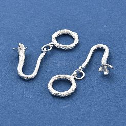 Brass Hook and S-Hook Clasps&nbsp;KK-B125-03S
