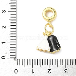 Brass Enamel European Dangle Charms&nbsp;KK-I355-23G-01